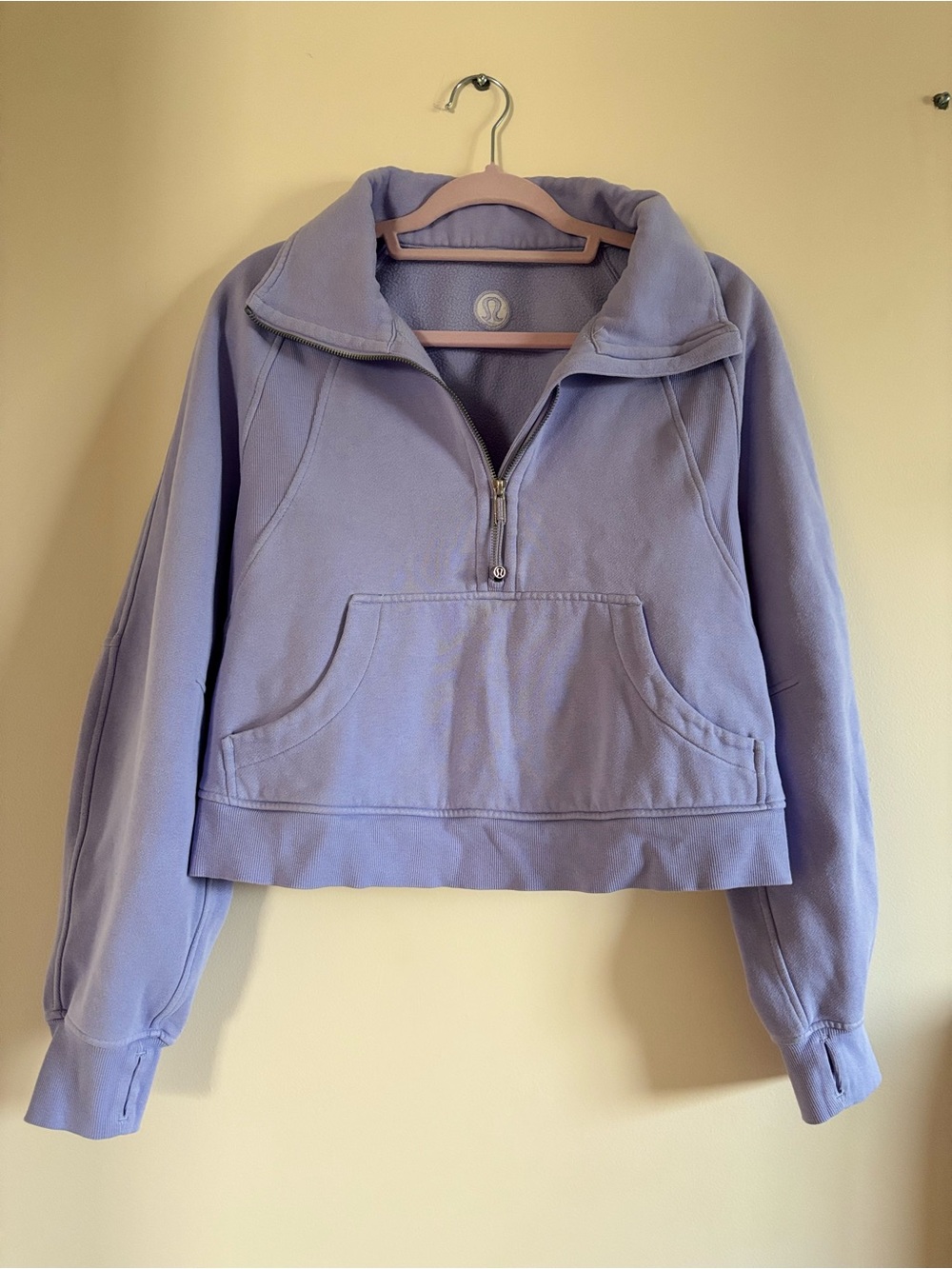 lululemon athletica Lavender Zip Scuba Pullover Hoodie